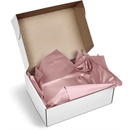 Lustre Tissue Paper - Pack Of 10 Rose Gold Box Display
